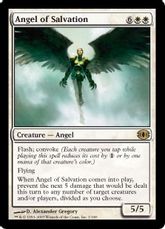 【Foil】《救済の天使/Angel of Salvation》[FUT] 白R