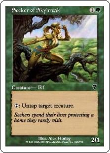 【Foil】《天光を求める者/Seeker of Skybreak》[7ED] 緑C