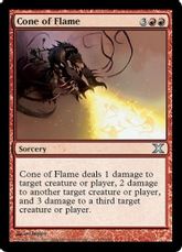 【Foil】《火炎放射/Cone of Flame》[10ED] 赤U