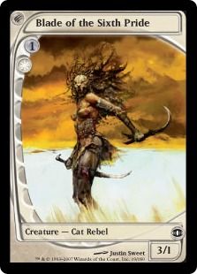 【Foil】《第六隊の刃/Blade of the Sixth Pride》[FUT] 白C
