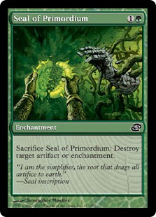 【Foil】《原基の印章/Seal of Primordium》[PLC] 緑C