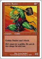 《ゴブリンの略奪者/Goblin Raider》[7ED] 赤C