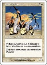 【Foil】《精鋭なる射手/Elite Archers》[7ED] 白R