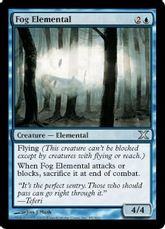 【Foil】《濃霧の精霊/Fog Elemental》[10ED] 青U