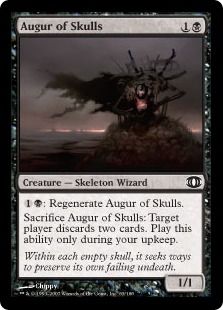 《髑髏の占い師/Augur of Skulls》[FUT] 黒C