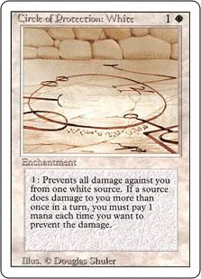 《白の防御円/Circle of Protection: White》[3ED] 白C