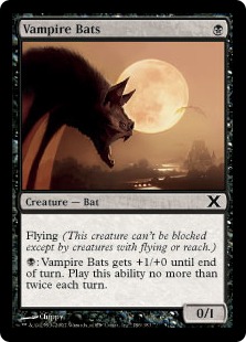 《吸血コウモリ/Vampire Bats》[10ED] 黒C