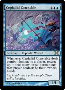 《セファリッドの警官/Cephalid Constable》[10ED] 青R