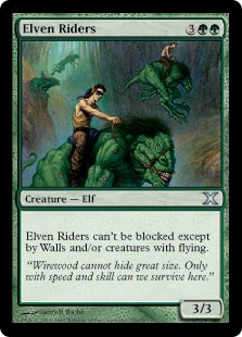 《エルフの騎手/Elven Riders》[10ED] 緑U