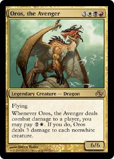【Foil】《報復するものオロス/Oros, the Avenger》[PLC] 金R