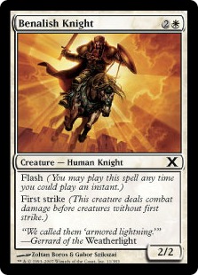 《ベナリアの騎士/Benalish Knight》[10ED] 白C