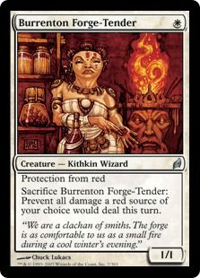 【Foil】《ブレンタンの炉の世話人/Burrenton Forge-Tender》[LRW] 白U
