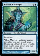 【Foil】《メロウの先触れ/Merrow Harbinger》[LRW] 青U