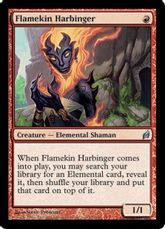 《炎族の先触れ/Flamekin Harbinger》[LRW] 赤U