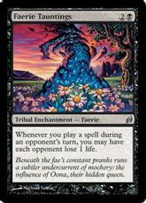 【Foil】《フェアリーの嘲り/Faerie Tauntings》[LRW] 黒U