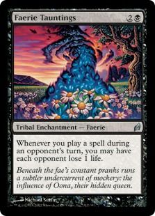《フェアリーの嘲り/Faerie Tauntings》[LRW] 黒U