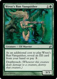 《レンの地の克服者/Wren's Run Vanquisher》[LRW] 緑U