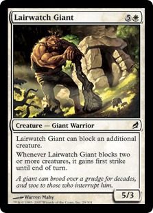 【Foil】《住処見張りの巨人/Lairwatch Giant》[LRW] 白C