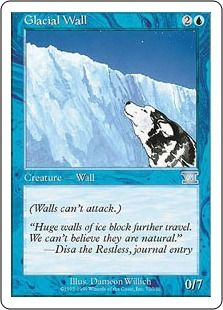 《氷河の壁/Glacial Wall》[6ED] 青U