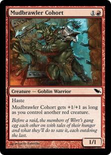 《泥騒ぎの群勢/Mudbrawler Cohort》[SHM] 赤C