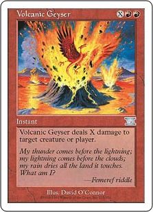 《溶岩噴火/Volcanic Geyser》[6ED] 赤U