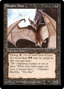 《吸血コウモリ/Vampire Bats》[LEG] 黒C