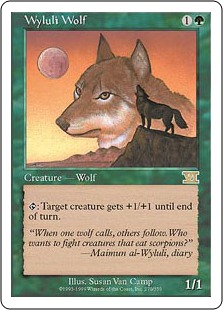《ワイルーリーの狼/Wyluli Wolf》[6ED] 緑R
