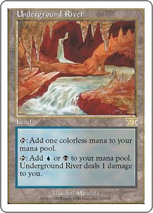 《地底の大河/Underground River》[6ED] 土地R