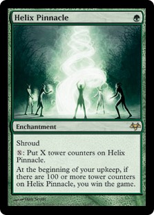 【Foil】《らせんの円錐/Helix Pinnacle》[EVE] 緑R