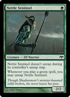 《イラクサの歩哨/Nettle Sentinel》[EVE] 緑C