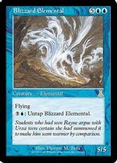 【Foil】《吹雪の精霊/Blizzard Elemental》[UDS] 青R