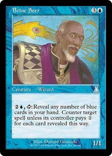 【Foil】《塩水の予見者/Brine Seer》[UDS] 青U