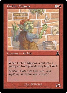【Foil】《ゴブリンの石工/Goblin Masons》[UDS] 赤C