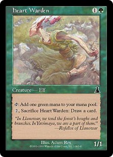 【Foil】《心の管理人/Heart Warden》[UDS] 緑C