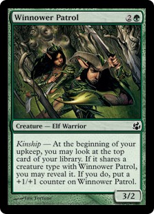 《選別者の巡回兵/Winnower Patrol》[MOR] 緑C