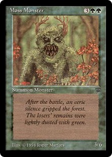 《苔の怪物/Moss Monster》[LEG] 緑C