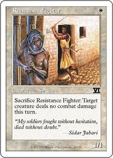 《レジスタンス兵/Resistance Fighter》[6ED] 白C