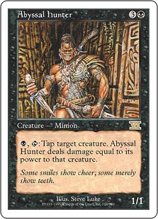 《深淵の狩人/Abyssal Hunter》[6ED] 黒R