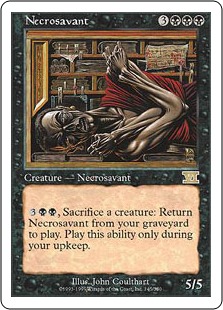 《ネクロサヴァント/Necrosavant》[6ED] 黒R