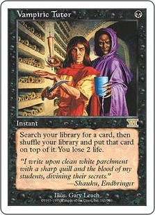 吸血の教示者/Vampiric Tutor》[6ED] 黒R | 日本最大級 MTG通販サイト 