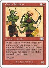 《ゴブリン徴募兵/Goblin Recruiter》[6ED] 赤U