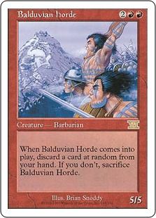 バルデュヴィアの大軍/Balduvian Horde》[6ED] 赤R | 日本最大級 MTG 
