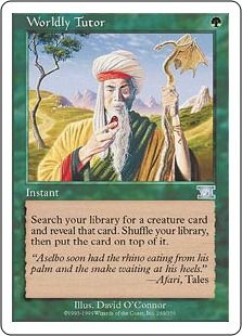 《俗世の教示者/Worldly Tutor》[6ED] 緑U