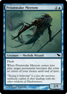 《虹跡のメロウ/Prismwake Merrow》[SHM] 青C