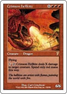 Foil】《真紅のヘルカイト/Crimson Hellkite》[7ED] 赤R | 日本最大級 