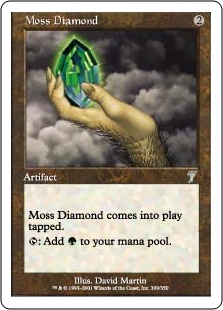 《苔色のダイアモンド/Moss Diamond》[7ED] 茶U