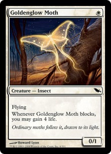 【Foil】《黄金光の蛾/Goldenglow Moth》[SHM] 白C