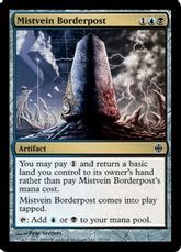 【Foil】《霧脈の境界石/Mistvein Borderpost》[ARB] 金C