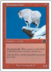 《シロイワヤギ/Mountain Goat》[6ED] 赤C