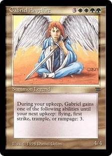 《天使の炎ガブリエル/Gabriel Angelfire》[LEG] 金R
